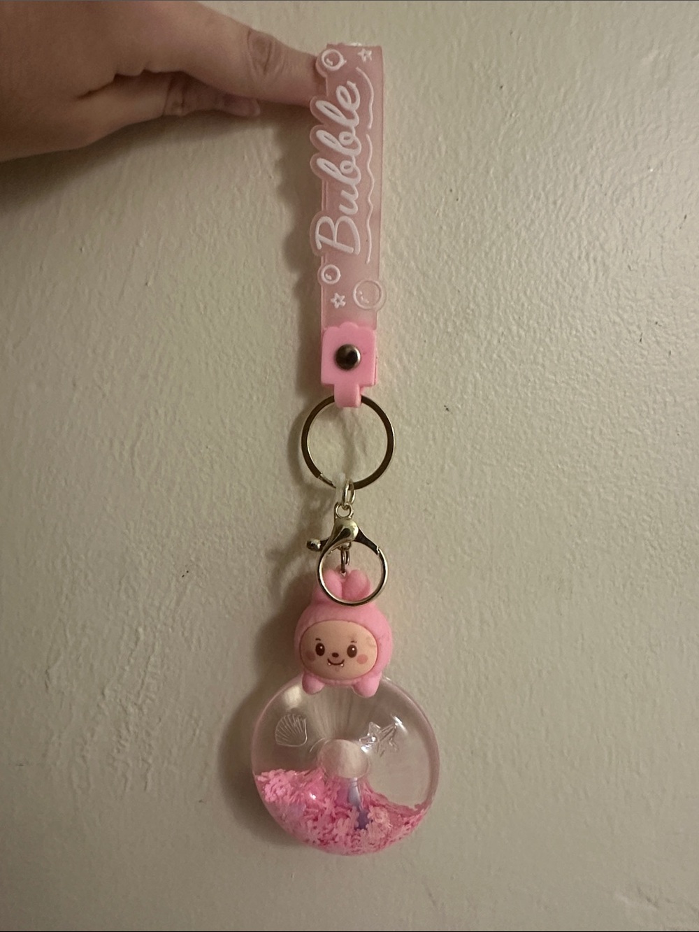 Cute Pink Bubble Keychain Strap - Kids Accessories